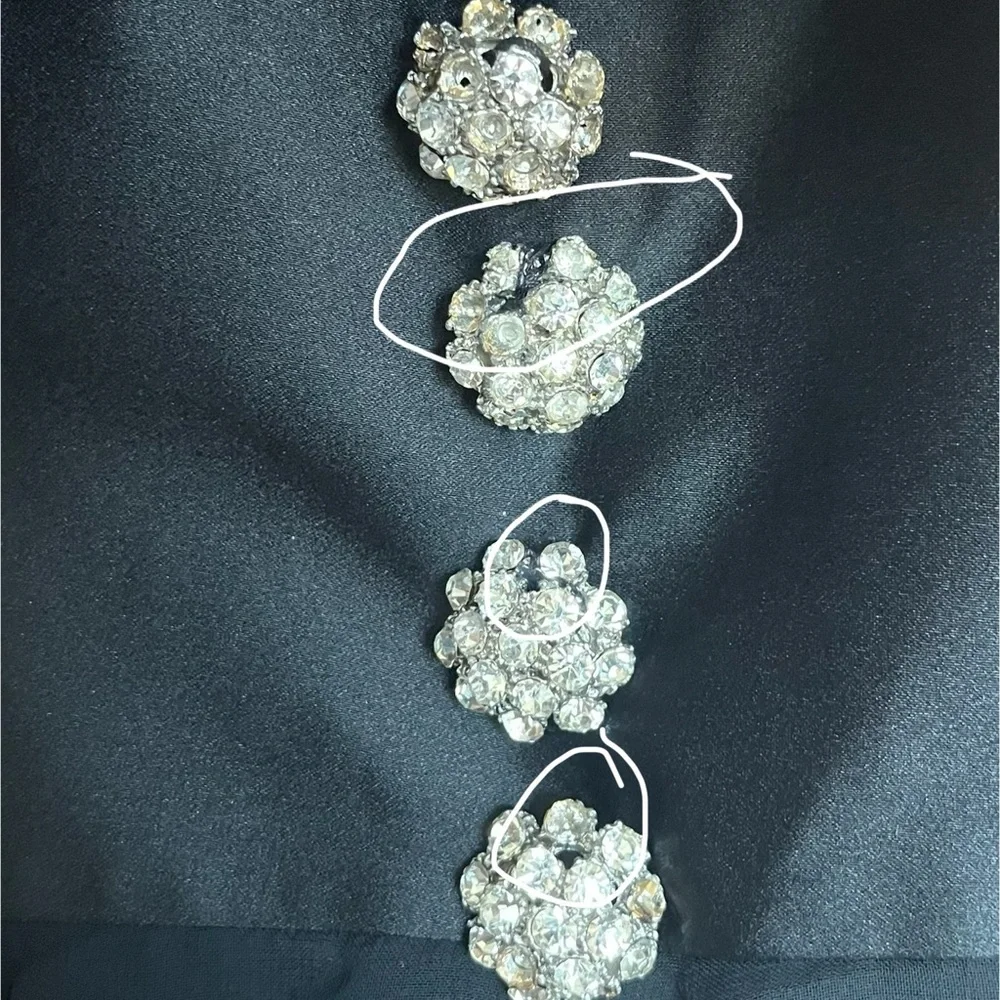 Marlene’s Golden Hanger Vintage Midi Shift Dress Evening Black Size 14 - Picture 9 of 9